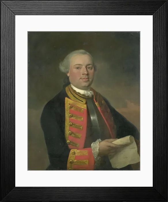 Framed Print : Johan Arnold Zoutman (1724-93), Vice Admiral, 1770. Creator: August Christian Hauck Framed Print : Johan Arnold Zoutman (1724-93), Vice Admiral, 1770. Creator: August Christian Hauck