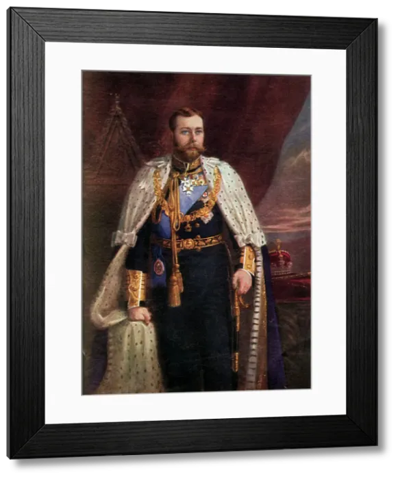 Framed Print : H.M. King George V, c1911. Creator: Unknown
