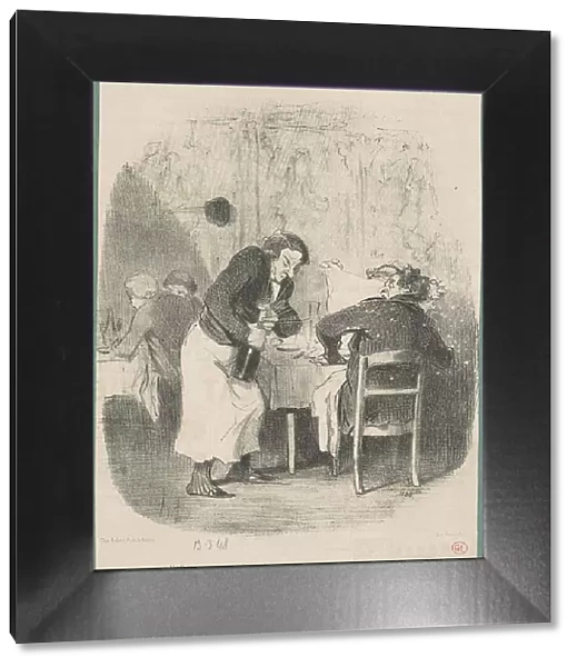 N'faites pas attention m'sieu... 19th century. Creator: Honore Daumier