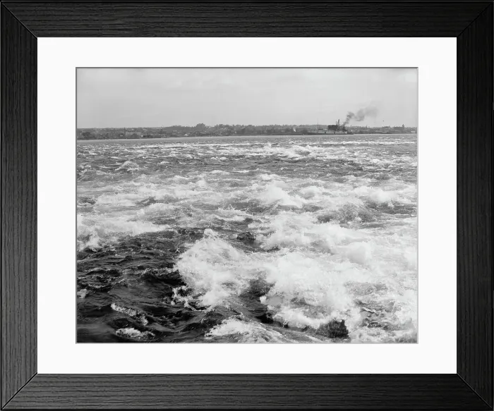 Framed Print : St. Marys Rapids, Sault Ste. Marie, Mich. between 1900 and 1910. Creator: Unknown Framed Print : St. Marys Rapids, Sault Ste. Marie, Mich. between 1900 and 1910. Creator: Unknown