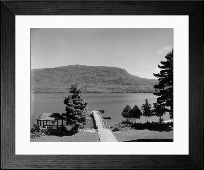 Framed Print : Lake Dunmore from Mountain Spring Hotel, Green Mountains, between 1900 and 1905. Creator: Unknown Framed Print : Lake Dunmore from Mountain Spring Hotel, Green Mountains, between 1900 and 1905. Creator: Unknown