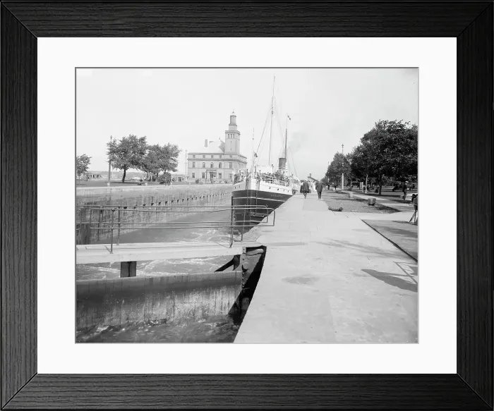 Framed Print : Str. Alberta at Sault Ste. Marie, Mich. between 1900 and 1910. Creator: Unknown Framed Print : Str. Alberta at Sault Ste. Marie, Mich. between 1900 and 1910. Creator: Unknown
