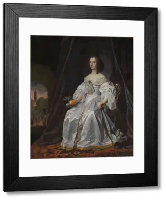 Framed Print : Mary Stuart, Princess of Orange, as Widow of William II, 1652. Creator: Bartholomeus van der Helst Framed Print : Mary Stuart, Princess of Orange, as Widow of William II, 1652. Creator: Bartholomeus van der Helst