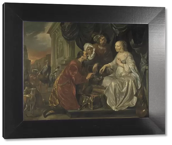 Rebecca Receiving Presents from Abraham's Servant, 1656. Creator: Hendrick Heerschop