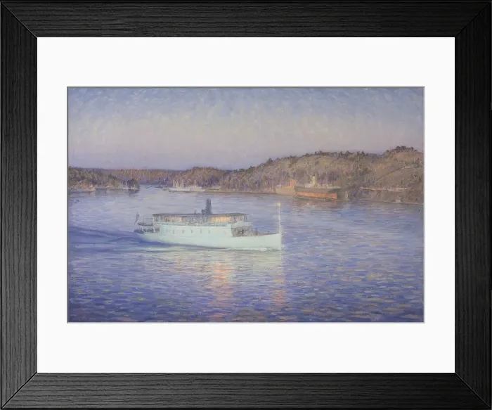 Framed Print : The White Boat, 1906. Creator: Prince Eugen, Duke of Närke Framed Print : The White Boat, 1906. Creator: Prince Eugen, Duke of Närke