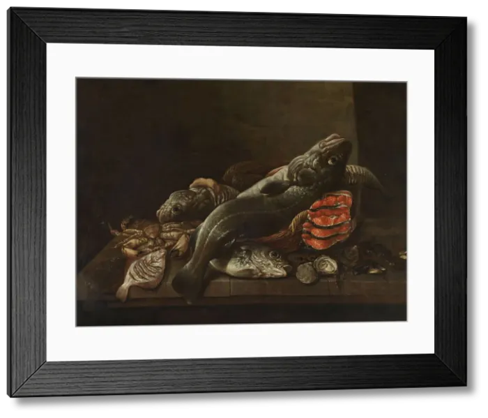 Framed Print : Still Life with Fish, 1645-1681. Creator: Isaac van Duynen Framed Print : Still Life with Fish, 1645-1681. Creator: Isaac van Duynen