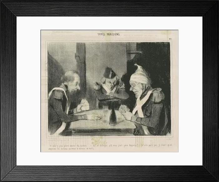 Framed Print : Je suis le plus grand ennemi des factions, 19th century. Creator: Honore Daumier Framed Print : Je suis le plus grand ennemi des factions, 19th century. Creator: Honore Daumier