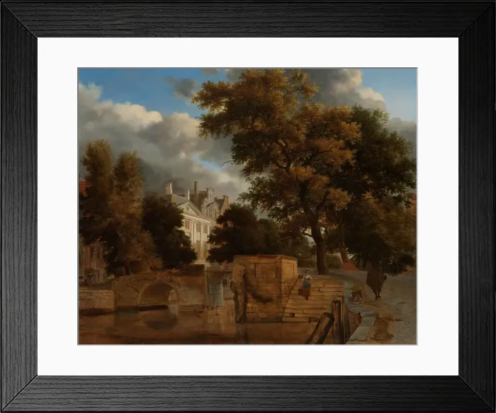 Framed Print : The Stone Bridge, c.1660-c.1672. Creator: Jan van der Heyden Framed Print : The Stone Bridge, c.1660-c.1672. Creator: Jan van der Heyden