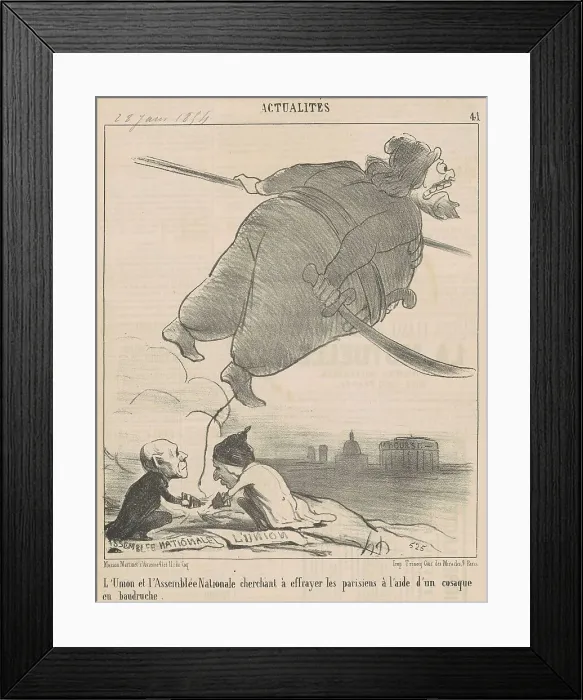 Framed Print : Les débats... 19th century. Creator: Honore Daumier Framed Print : Les débats... 19th century. Creator: Honore Daumier