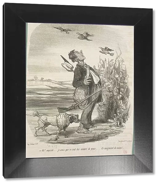 Ah!... Je crois que ce sont des oiseaux de proie... 19th century. Creator: Honore Daumier