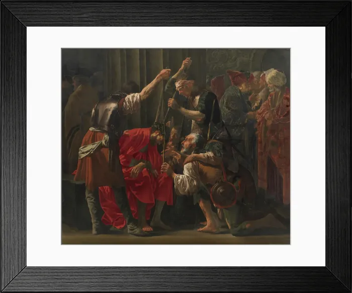Framed Print : Christ Crowned with Thorns, 1620. Creator: Hendrick ter Brugghen