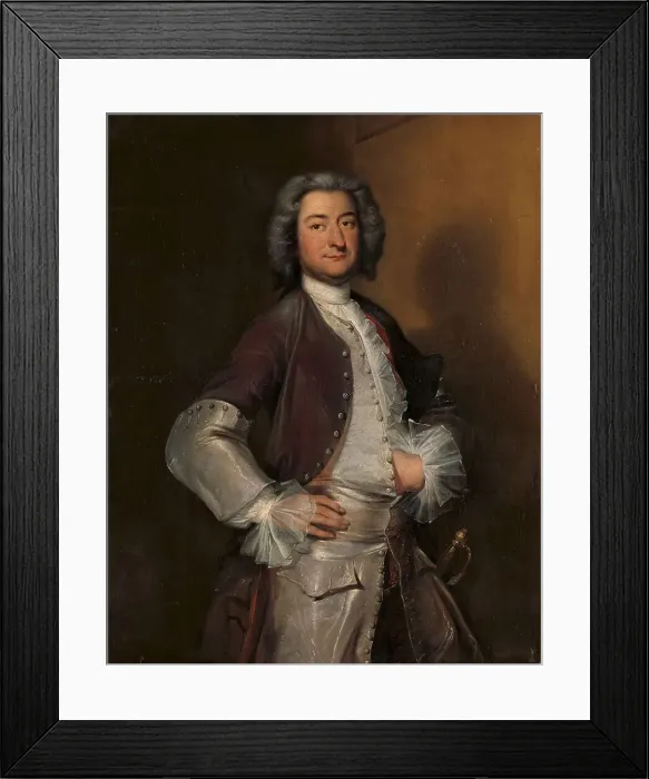 Framed Print : Portrait of Isaac Sweers, Chief Officer of Amsterdam and Governor of the Dutch East... 1730-1740. Creator: Cornelis Troost Framed Print : Portrait of Isaac Sweers, Chief Officer of Amsterdam and Governor of the Dutch East... 1730-1740. Creator: Cornelis Troost