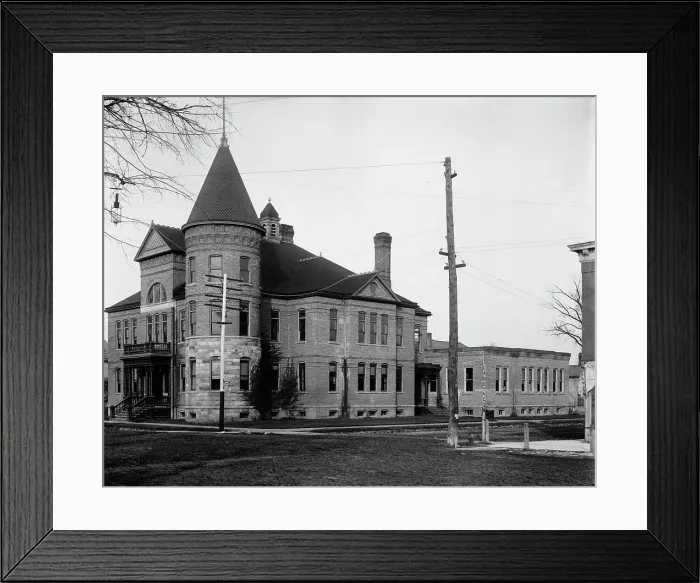 Framed Print : Cleary Business College, Ypsilanti, Michigan, between 1900 and 1910. Creator: Unknown Framed Print : Cleary Business College, Ypsilanti, Michigan, between 1900 and 1910. Creator: Unknown