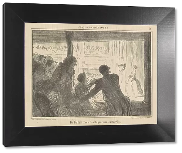 De l'utilité d'une famille pour une cantatrice, 19th century. Creator: Honore Daumier