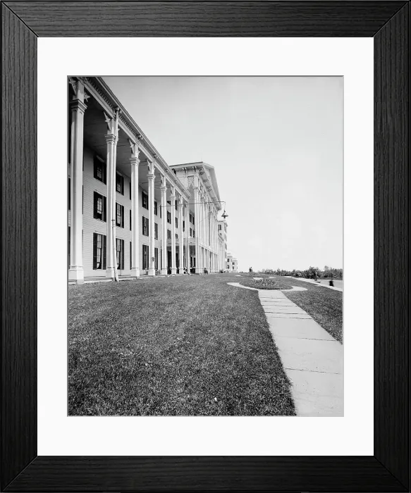 Framed Print : Central facade, Hotel Kaaterskill, Catskill Mountains, N.Y. between 1900 and 1905. Creator: Unknown Framed Print : Central facade, Hotel Kaaterskill, Catskill Mountains, N.Y. between 1900 and 1905. Creator: Unknown