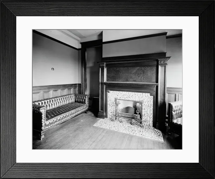Framed Print : Glazier Stove Company, director's room, Chelsea, Mich. between 1900 and 1910. Creator: Unknown Framed Print : Glazier Stove Company, director's room, Chelsea, Mich. between 1900 and 1910. Creator: Unknown