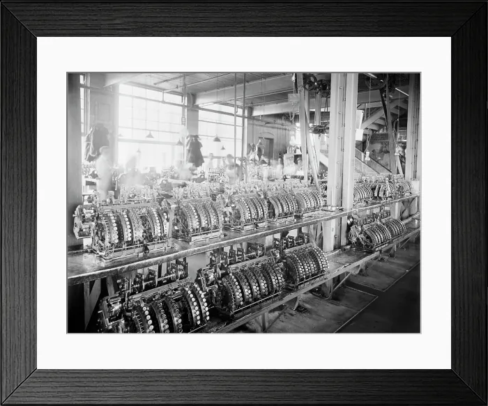 Framed Print : Tithing department, National Cash Register [Company], Dayton, Ohio, (1902?). Creator: Unknown