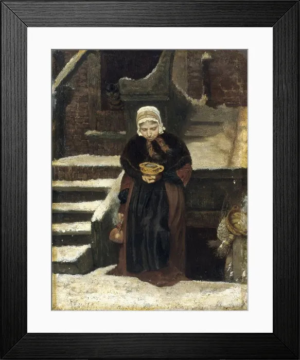 Framed Print : Life's Eventide, 1863. Creator: August Allebe Framed Print : Life's Eventide, 1863. Creator: August Allebe