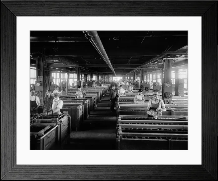 Framed Print : Plating department, National Cash Register [Company], Dayton, Ohio, (1902?). Creator: Unknown