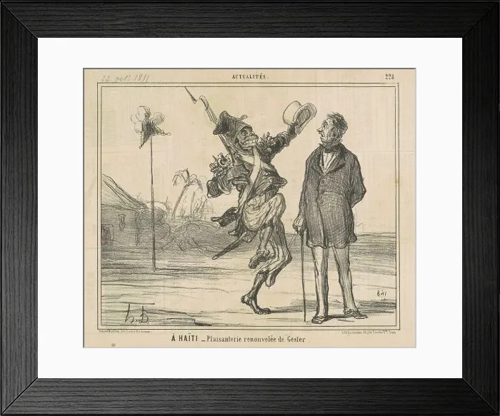 Framed Print : A Haiti, 19th century. Creator: Honore Daumier Framed Print : A Haiti, 19th century. Creator: Honore Daumier