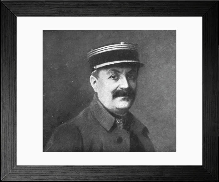 Framed Print : Le defaitisme et les grands proces; l'affaire Bolo: le capitaine Bouchardon qui instruisit... Creator: Jacques Weismann Framed Print : Le defaitisme et les grands proces; l'affaire Bolo: le capitaine Bouchardon qui instruisit... Creator: Jacques Weismann