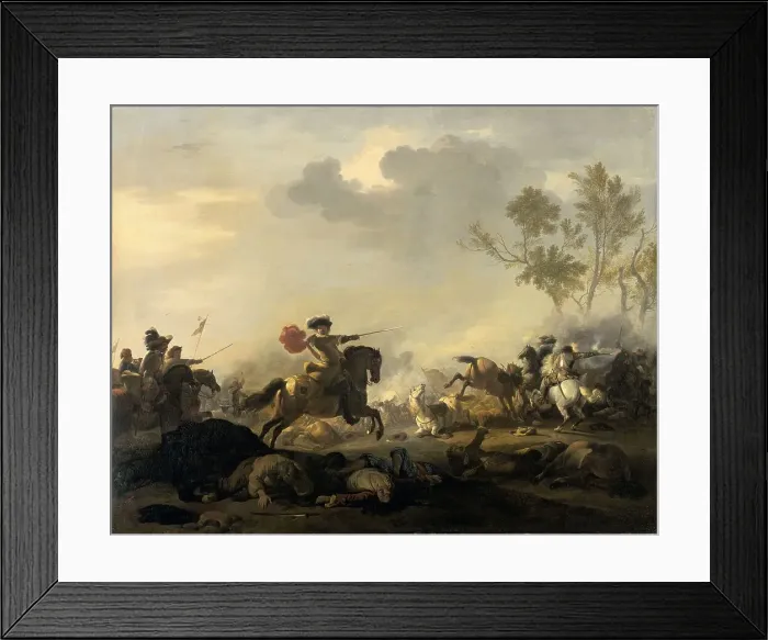 Framed Print : Cavalry Attack, 1680-1700. Creator: Jan van Huchtenburg Framed Print : Cavalry Attack, 1680-1700. Creator: Jan van Huchtenburg