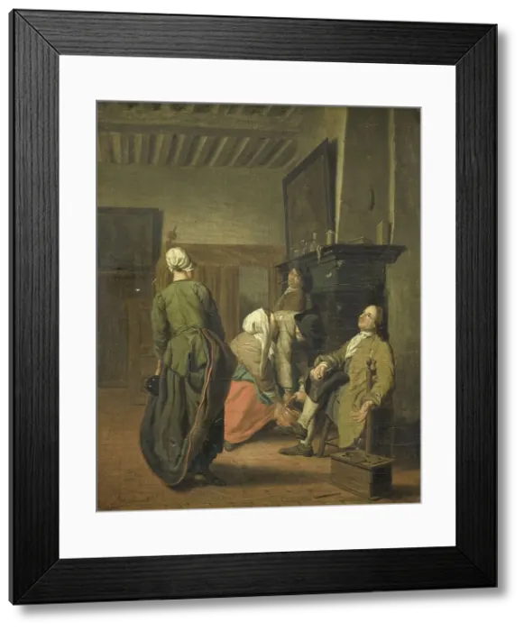 Framed Print : Merry Company, 1740-1760. Creator: Jan Josef Horemans I Framed Print : Merry Company, 1740-1760. Creator: Jan Josef Horemans I