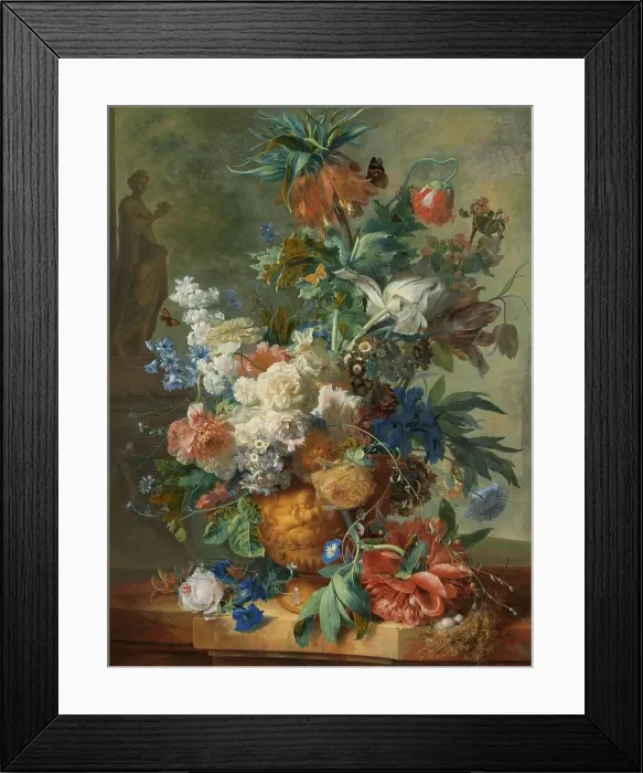 Framed Print : Still Life with Flowers, 1723. Creator: Jan van Huysum Framed Print : Still Life with Flowers, 1723. Creator: Jan van Huysum