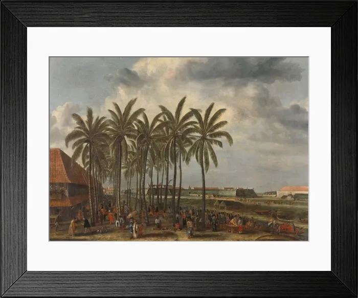 Framed Print : The Castle of Batavia, c.1662. Creator: Andries Beeckman Framed Print : The Castle of Batavia, c.1662. Creator: Andries Beeckman