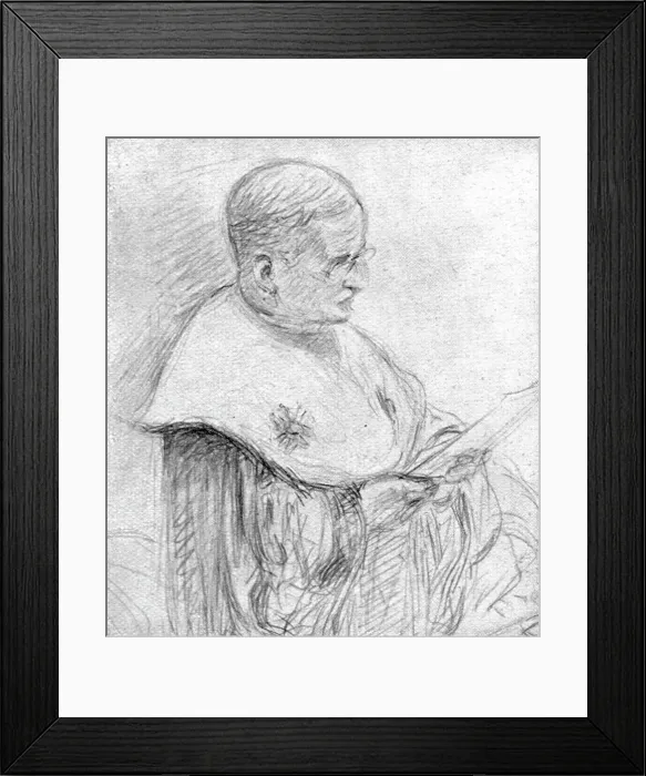 Framed Print : Le defaitisme et les grands proces; le proces Malvy; le procureur general Merillon, 1918. Creator: Unknown Framed Print : Le defaitisme et les grands proces; le proces Malvy; le procureur general Merillon, 1918. Creator: Unknown