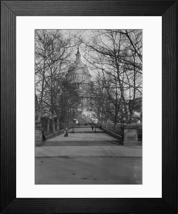 Framed Print : U.S. Capitol, Washington, D.C. between 1896 and 1942. Creator: Arnold Genthe Framed Print : U.S. Capitol, Washington, D.C. between 1896 and 1942. Creator: Arnold Genthe