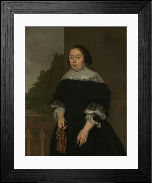 Framed Print : Aletta van Ravensberg (1635-77), Wife of Jan van Nes, 1668. Creator: Ludolf de Jongh Framed Print : Aletta van Ravensberg (1635-77), Wife of Jan van Nes, 1668. Creator: Ludolf de Jongh
