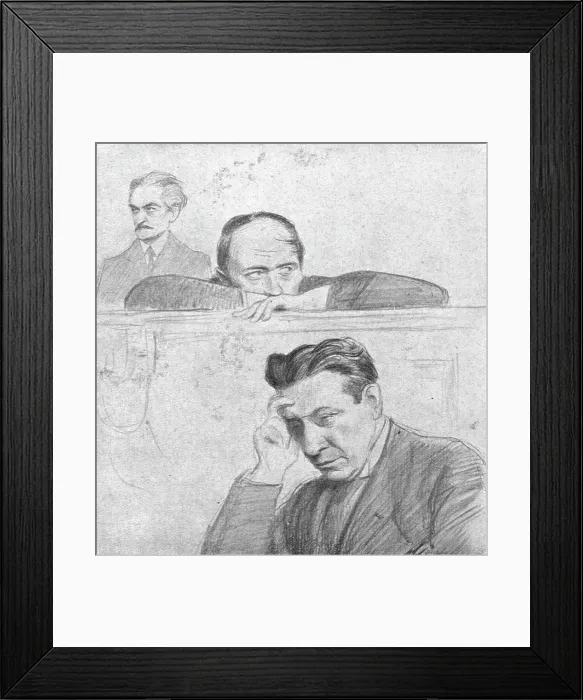 Framed Print : Le defaitisme et les grands proces; l'affaire du bonnet rouge'; trois condamnes: Landau... 1917. Creator: L Jonas. Le defaitisme et les grands proces; l'affaire du bonnet rouge'; trois condamnes: Landau... 1917. Creator: L Jonas Framed Print : Le defaitisme et les grands proces; l'affaire du bonnet rouge'; trois condamnes: Landau... 1917. Creator: L Jonas. Le defaitisme et les grands proces; l'affaire du bonnet rouge'; trois condamnes: Landau... 1917. Creator: L Jonas