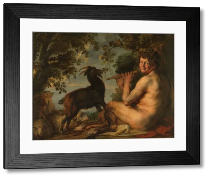 Framed Print : A Satyr, c.1630-c.1635. Creator: Jacob Jordaens Framed Print : A Satyr, c.1630-c.1635. Creator: Jacob Jordaens