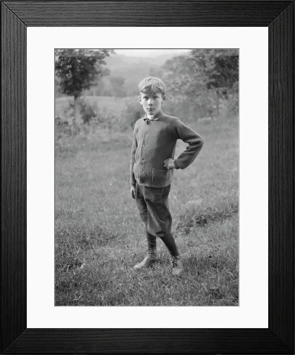 Framed Print : Unidentified child, standing outdoors, between 1896 and 1942. Creator: Arnold Genthe Framed Print : Unidentified child, standing outdoors, between 1896 and 1942. Creator: Arnold Genthe