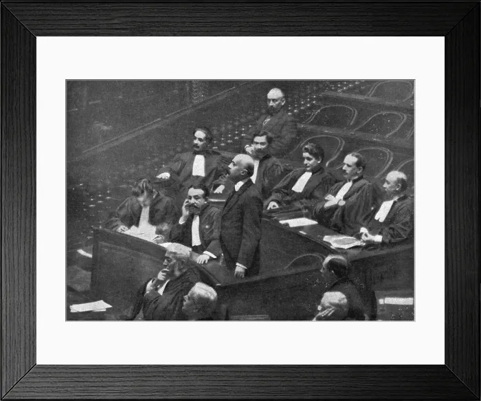 Framed Print : Le defaitisme et les grands proces; le proces Caillaux; M Caillaux en Haute-Cour... 1920. Creator: Unknown Framed Print : Le defaitisme et les grands proces; le proces Caillaux; M Caillaux en Haute-Cour... 1920. Creator: Unknown