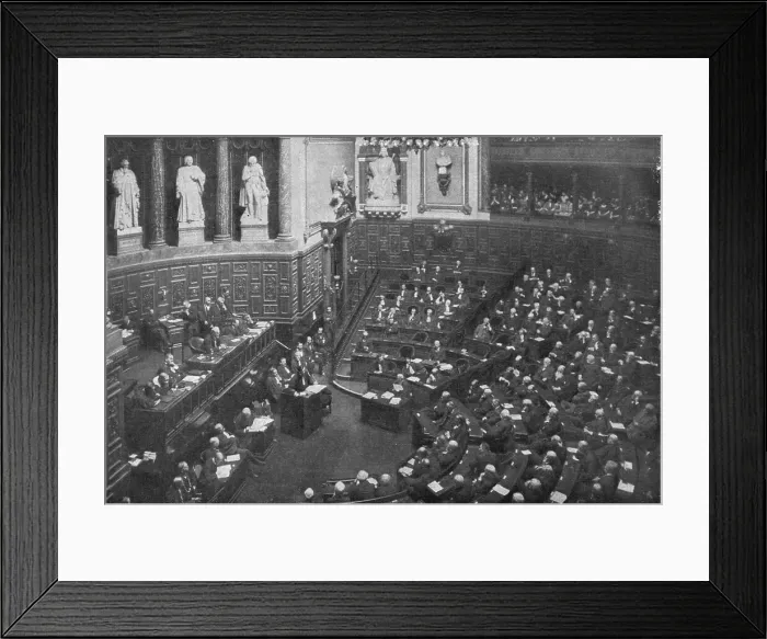 Framed Print : Le defaitisme et les grands proces; le proces Caillaux; pendant les plaidoiries, le 16... 1920. Creator: Unknown Framed Print : Le defaitisme et les grands proces; le proces Caillaux; pendant les plaidoiries, le 16... 1920. Creator: Unknown