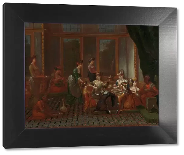 Banquet of Distinguished Turkish Women, c.1720-c.1737. Creator: Jean Baptiste Vanmour