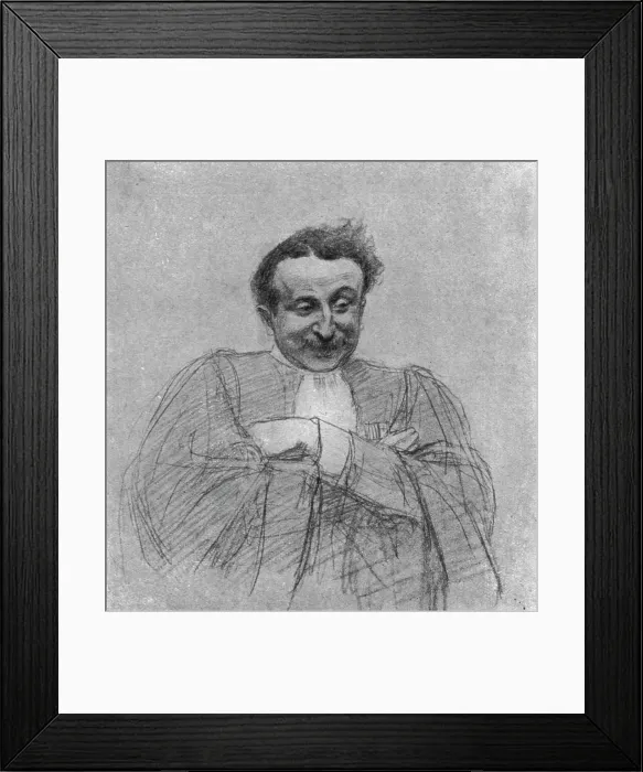Framed Print : Le defaitisme et les grands proces; le proces Caillaux; Me de Moro-Giafferi, au cours de sa...1920 Creator: E Friant Framed Print : Le defaitisme et les grands proces; le proces Caillaux; Me de Moro-Giafferi, au cours de sa...1920 Creator: E Friant