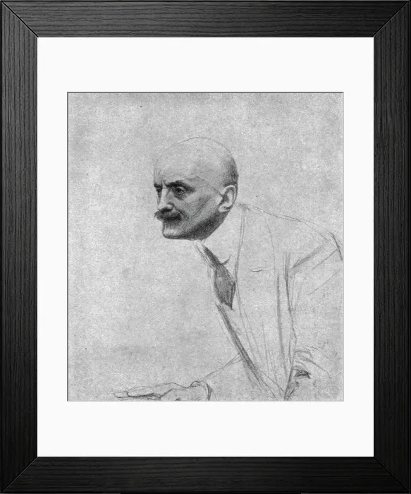 Framed Print : Le defaitisme et les grands proces; le proces Caillaux; M Joseph Caillaux presentant sa...1920. Creator: E Friant Framed Print : Le defaitisme et les grands proces; le proces Caillaux; M Joseph Caillaux presentant sa...1920. Creator: E Friant