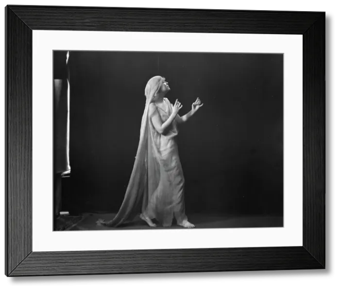 Framed Print : Unidentified dancer, possibly an Elizabeth Duncan dancer, between 1911 and 1942. Creator: Arnold Genthe Framed Print : Unidentified dancer, possibly an Elizabeth Duncan dancer, between 1911 and 1942. Creator: Arnold Genthe