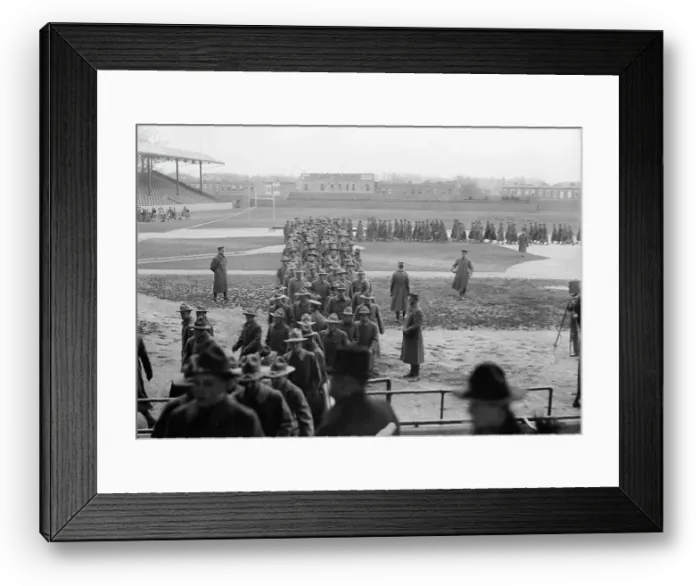 Framed Print : Marine Corps, U.S.N. Machine Gun Unit Demonstration at Ball Park, 1917. Creator: Harris & Ewing. Marine Corps, U.S.N. Machine Gun Unit Demonstration at Ball Park, 1917. Creator: Harris & Ewing Framed Print : Marine Corps, U.S.N. Machine Gun Unit Demonstration at Ball Park, 1917. Creator: Harris & Ewing. Marine Corps, U.S.N. Machine Gun Unit Demonstration at Ball Park, 1917. Creator: Harris & Ewing