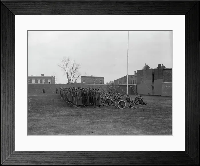 Framed Print : Marine Corps, U.S.N. Machine Gun Unit Demonstration at Ball Park, 1917. Creator: Harris & Ewing. Marine Corps, U.S.N. Machine Gun Unit Demonstration at Ball Park, 1917. Creator: Harris & Ewing Framed Print : Marine Corps, U.S.N. Machine Gun Unit Demonstration at Ball Park, 1917. Creator: Harris & Ewing. Marine Corps, U.S.N. Machine Gun Unit Demonstration at Ball Park, 1917. Creator: Harris & Ewing