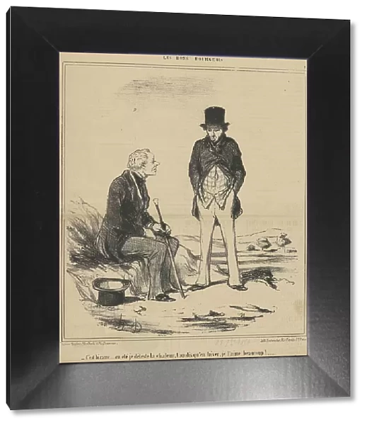 C'est bizarre... été, 19th century. Creator: Honore Daumier