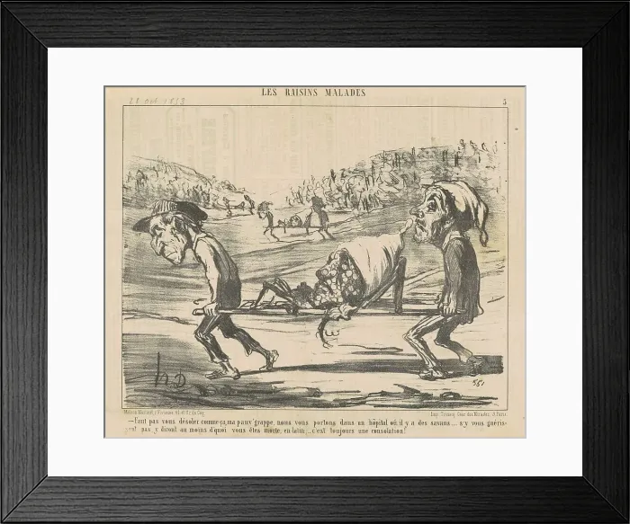 Framed Print : Faut pas vous désoler comme ca... 19th century. Creator: Honore Daumier Framed Print : Faut pas vous désoler comme ca... 19th century. Creator: Honore Daumier