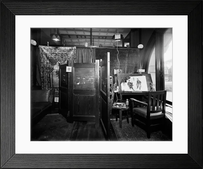 Framed Print : Office, furnishings and artist easel at Mulford & Petry Co. Detroit, Mich. between 1900 and 1910. Creator: Unknown. Office, furnishings and artist easel at Mulford & Petry Co. Detroit, Mich. between 1900 and 1910. Creator: Unknown Framed Print : Office, furnishings and artist easel at Mulford & Petry Co. Detroit, Mich. between 1900 and 1910. Creator: Unknown. Office, furnishings and artist easel at Mulford & Petry Co. Detroit, Mich. between 1900 and 1910. Creator: Unknown