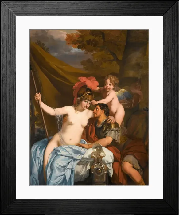 Framed Print : Odysseus and Calypso, c.1680. Creator: Gerard de Lairesse Framed Print : Odysseus and Calypso, c.1680. Creator: Gerard de Lairesse