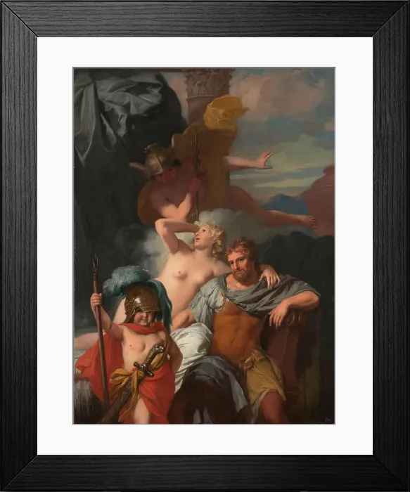 Framed Print : Mercury Ordering Calypso to Release Odysseus, c.1680. Creator: Gerard de Lairesse Framed Print : Mercury Ordering Calypso to Release Odysseus, c.1680. Creator: Gerard de Lairesse