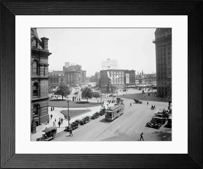 Framed Print : Detroit, Mich. Campus Martius, between 1900 and 1920. Creator: Unknown Framed Print : Detroit, Mich. Campus Martius, between 1900 and 1920. Creator: Unknown