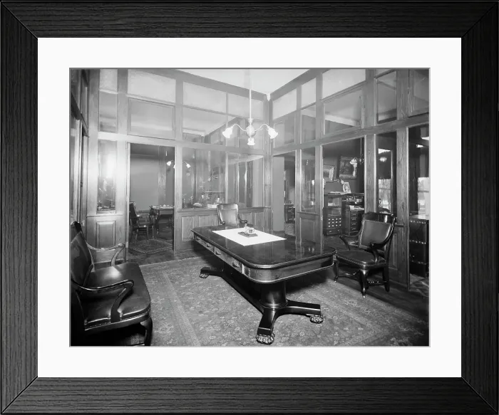 Framed Print : Offices of Mulford & Petry Co. Detroit, Mich. between 1900 and 1910. Creator: Unknown. Offices of Mulford & Petry Co. Detroit, Mich. between 1900 and 1910. Creator: Unknown Framed Print : Offices of Mulford & Petry Co. Detroit, Mich. between 1900 and 1910. Creator: Unknown. Offices of Mulford & Petry Co. Detroit, Mich. between 1900 and 1910. Creator: Unknown